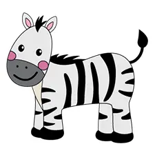 Zebra Coloring Page Color