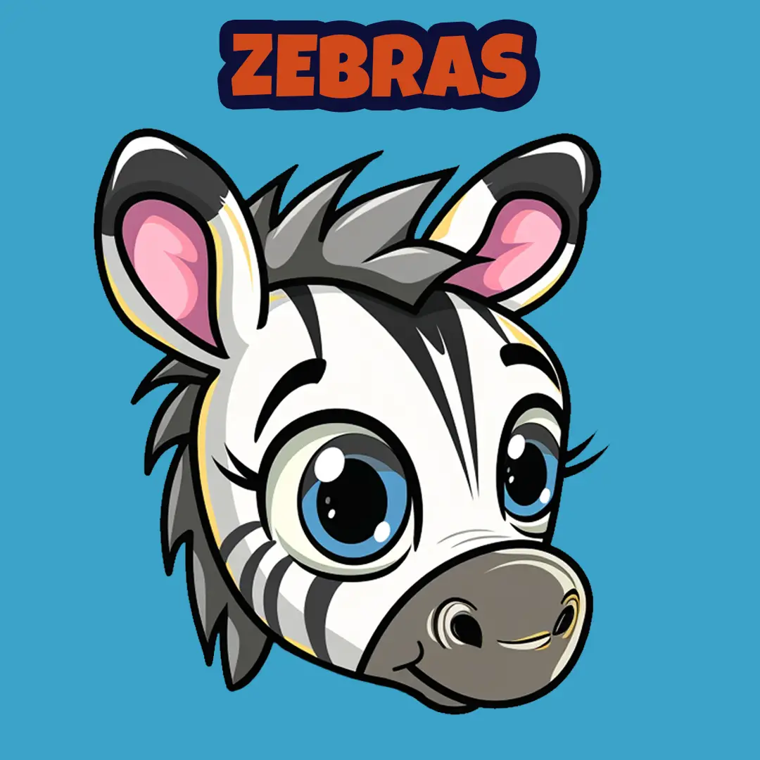 Zebra Colouring Sheets