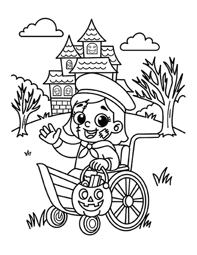 Zombie Sailor Coloring Page